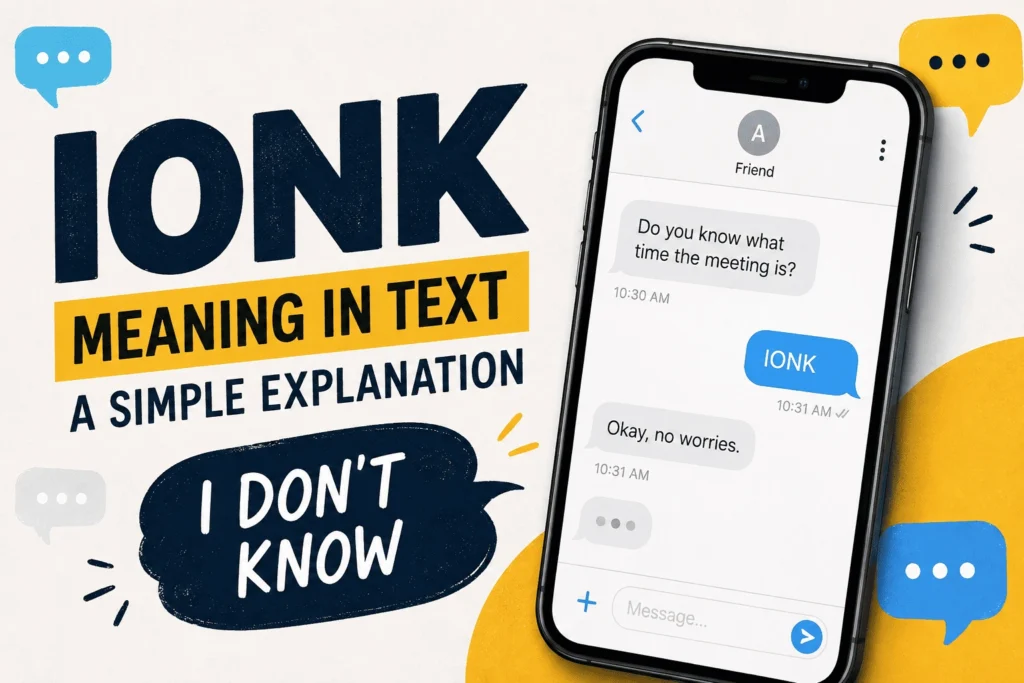 ionk mean in text