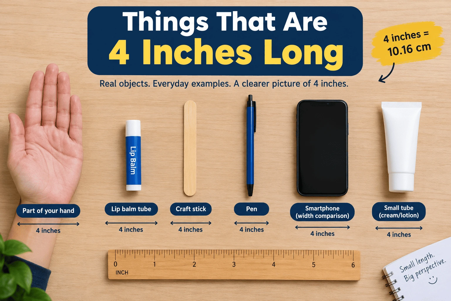 things that are 4 inches long