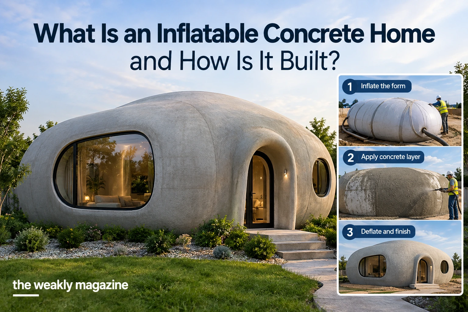 inflatable concrete home