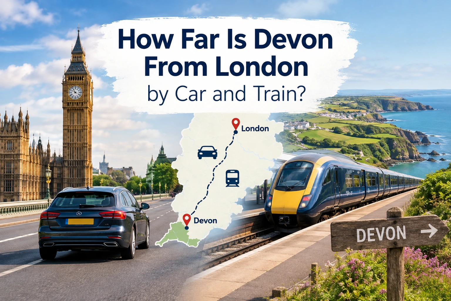 how far is devon from london